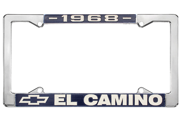 License Plate Frame, 1968 El Camino