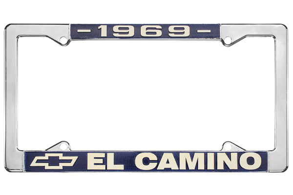 License Plate Frame, 1969 El Camino