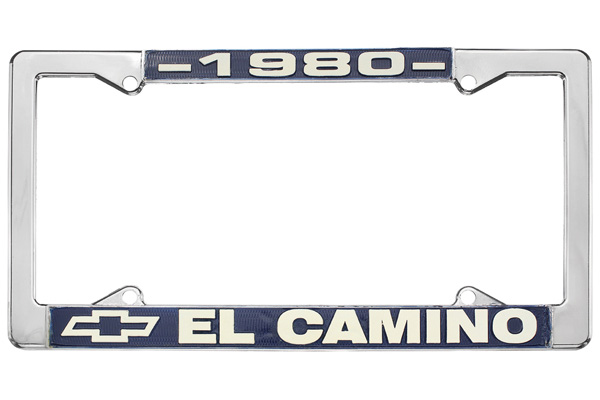 License Plate Frame, 1980 El Camino