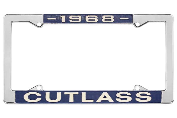 License Plate Frame, 1968 Cutlass