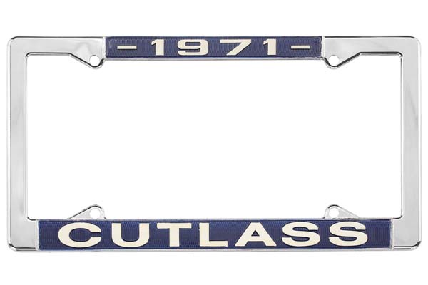License Plate Frame, 1971 Cutlass