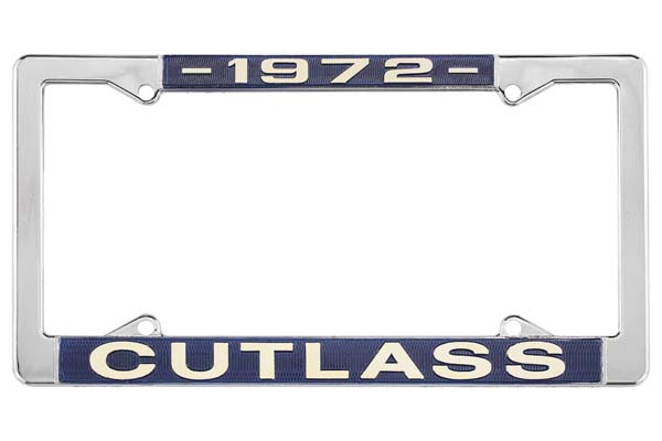 License Plate Frame, 1972 Cutlass