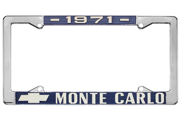 License Plate Frame, 1971 Monte Carlo