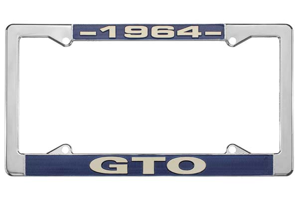 License Plate Frame, 1964 GTO