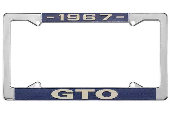 License Plate Frame, 1967 GTO