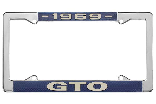 License Plate Frame, 1969 GTO