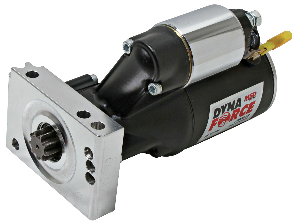 Starter, MSD Dynaforce, Chevy SB/BB, High-Torque, Straight Mount 1 Starter, MSD Dynaforce, Chevy SB/BB, High-Torque, Straight Mount