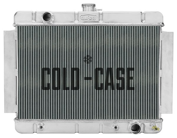 Radiator, Aluminum Cold-Case, 1966-67 CH/EC, Non-A/C, AT, Center Filler 1 Radiator, Aluminum Cold-Case, 1966-67 CH/EC, Non-A/C, AT, Center Filler