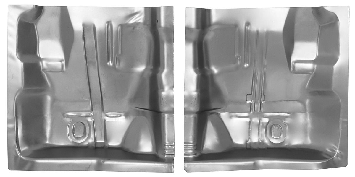 Floor Pan, Quarter Sections, 1968-72 A-Body Exc. El Camino, Rear, Pair 1 Floor Pan, Quarter Sections, 1968-72 A-Body Exc. El Camino, Rear, Pair