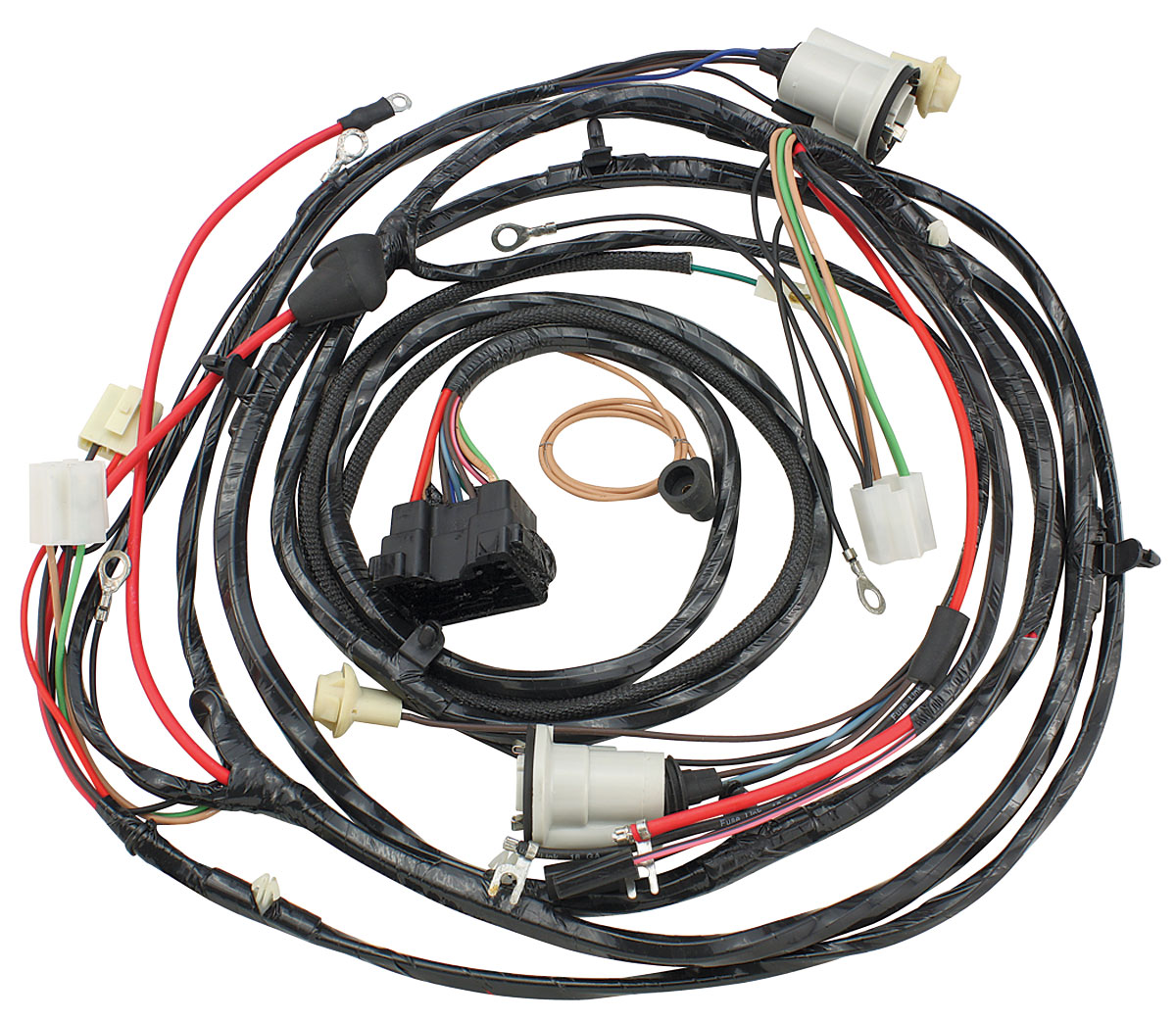 Wiring Harness, Forward Lamp, 1971 Chev/EC, V8/Warn.Lights/AC/Pass.Int.Reg.Alt. 1 Wiring Harness, Forward Lamp, 1971 Chev/EC, V8/Warn.Lights/AC/Pass.Int.Reg.Alt.
