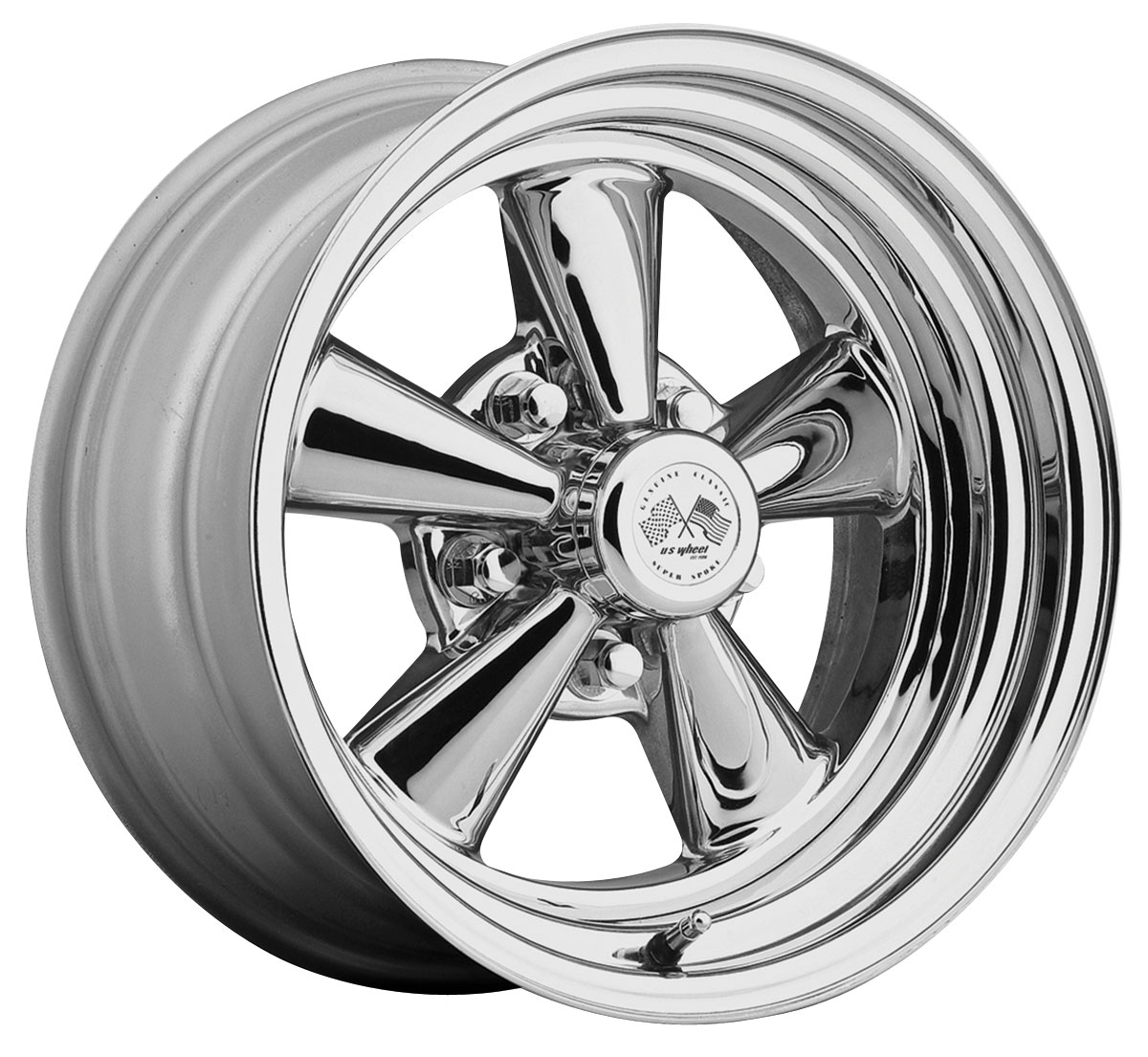 Wheel, US Wheel, Super Spoke Series 462, Chrome, 15x12, 4.50 BS 1 Wheel, US Wheel, Super Spoke Series 462, Chrome, 15x12, 4.50 BS