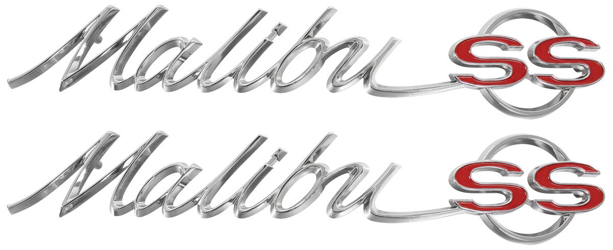 Emblems, Quarter Panel 1965 "Malibu SS"/Fender Panel 1965 Z-16 "Malibu SS" 1 Emblems, Quarter Panel 1965 "Malibu SS"/Fender Panel 1965 Z-16 "Malibu SS"