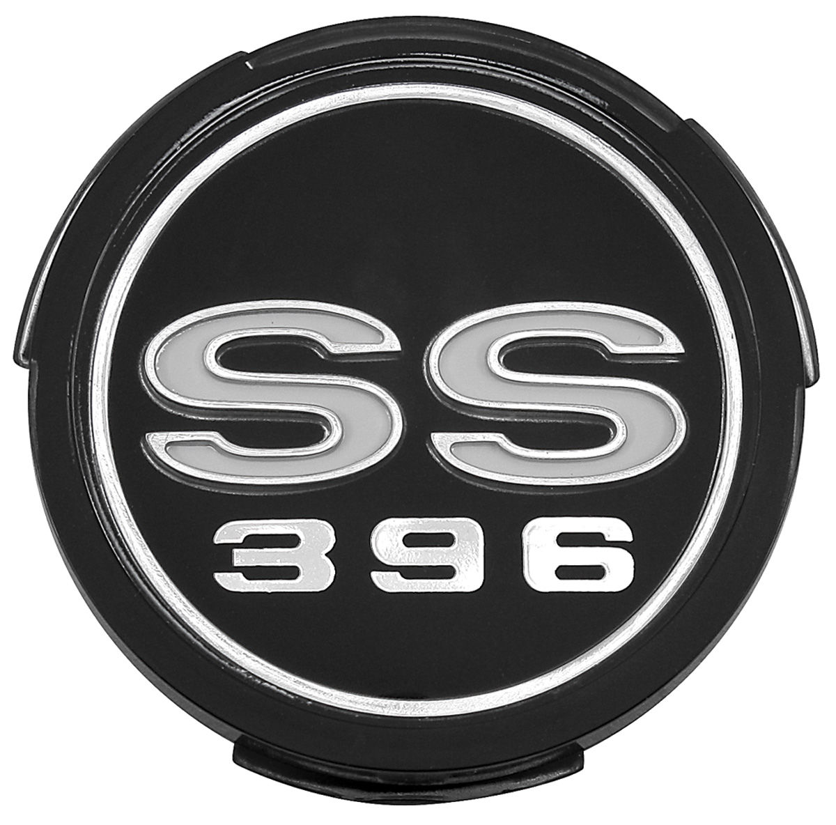 Emblem, Wheel Cover, 1968 Chevelle/El Camino, "SS396" 1 Emblem, Wheel Cover, 1968 Chevelle/El Camino, "SS396"