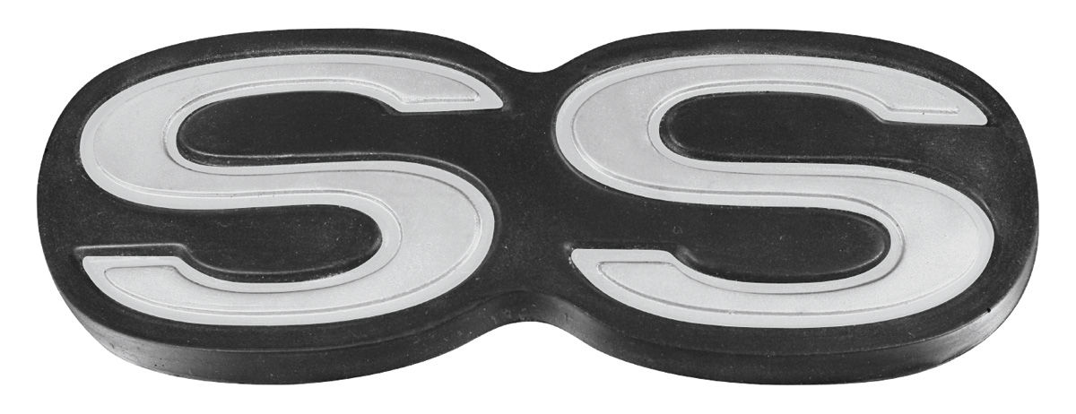 Emblem, Bumper, SS, 1971-72 Chevelle 1 Emblem, Bumper, SS, 1971-72 Chevelle