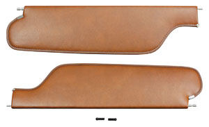 Sun Visors, Ribbed, 1962 Fleetwood 4-Dr. Sedan, 2-Pin 1 Sun Visors, Ribbed, 1962 Fleetwood 4-Dr. Sedan, 2-Pin