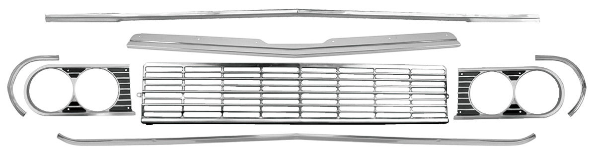 Grille Kit, 1964 Malibu Chevelle & El Camino 1 Grille Kit, 1964 Malibu Chevelle & El Camino