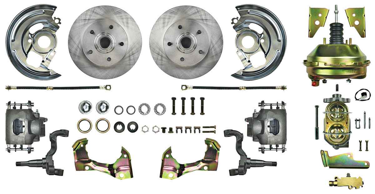 Disc Brake Set, Frt, Rt Stuff, 1964-72 A-Body, 9" OE Bstr/Mstr, 11" Rtrs 1 Disc Brake Set, Frt, Rt Stuff, 1964-72 A-Body, 9" OE Bstr/Mstr, 11" Rtrs