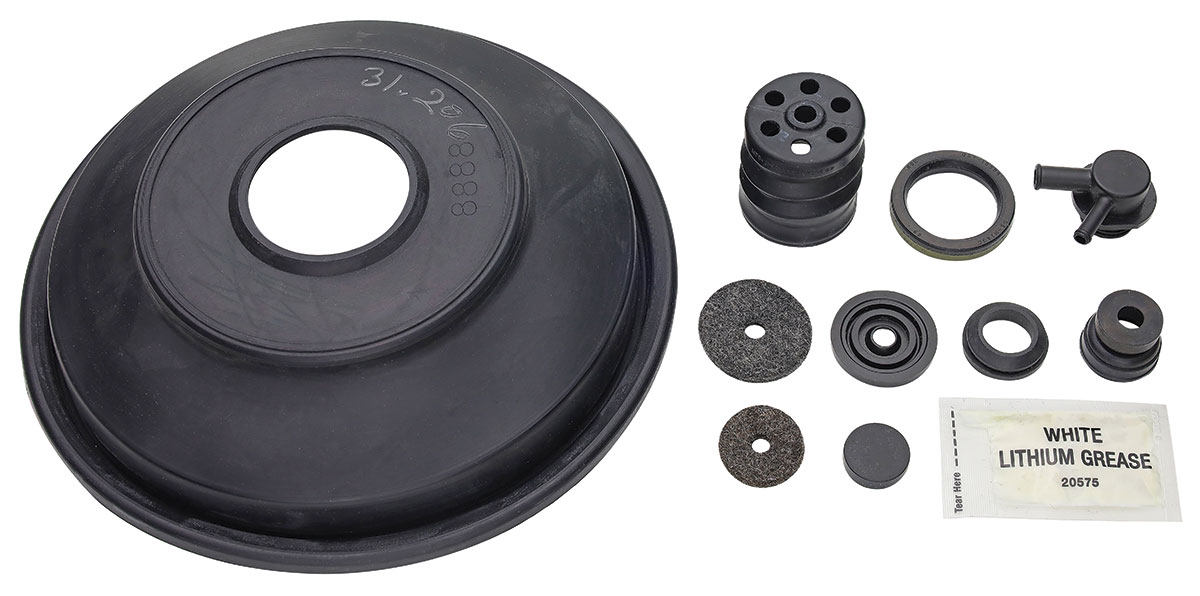 Booster Rebuild Set, 10" Bendix,67-73 El Camino, Single Diaphragm, Twist/Lock