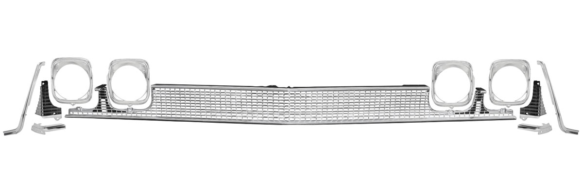 Grille Kit, 68 Chevelle/El Camino, Deluxe 1 Grille Kit, 68 Chevelle/El Camino, Deluxe