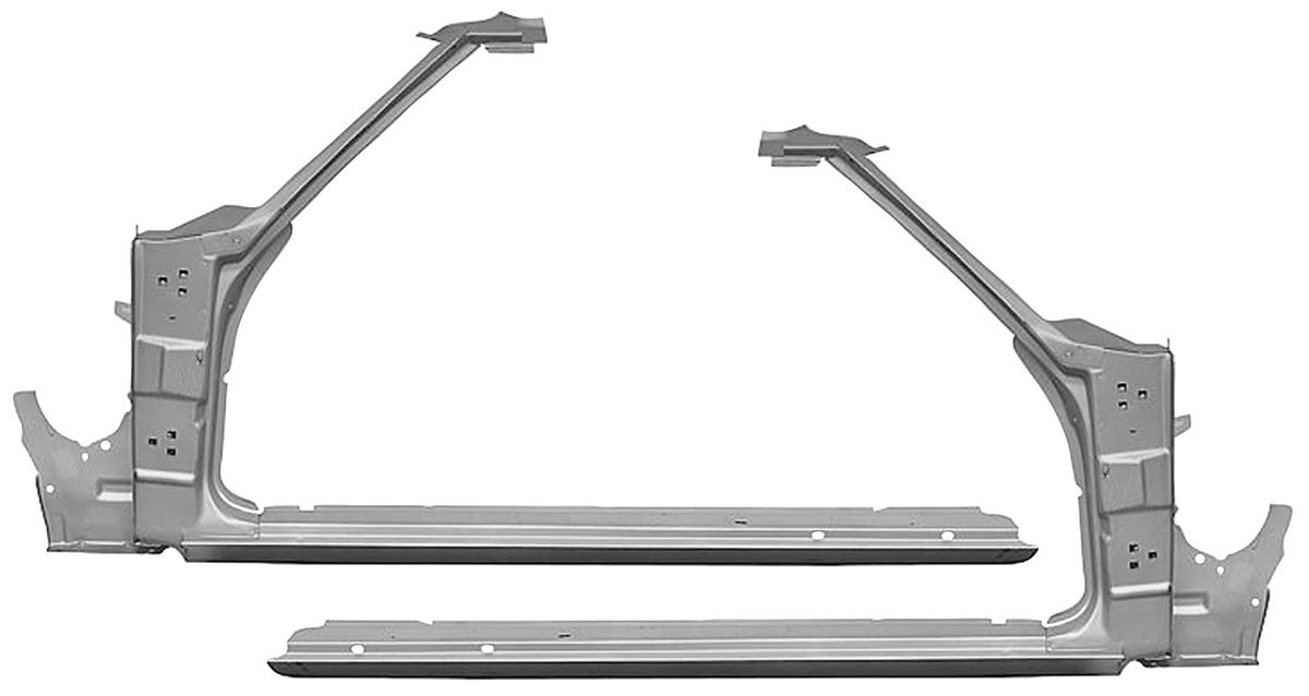 Door Frame Assemblies, 68-72 El Camino, Pair 1 Door Frame Assemblies, 68-72 El Camino, Pair