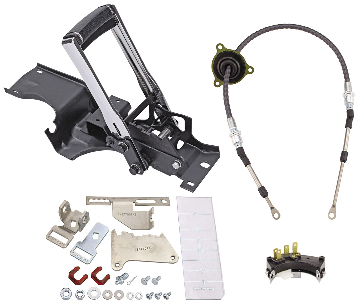 Shifter Bundle Pack, RESTOPARTS & Shiftworks, 68-70 Chevelle, 4L60/65/70E 1 Shifter Bundle Pack, RESTOPARTS & Shiftworks, 68-70 Chevelle, 4L60/65/70E