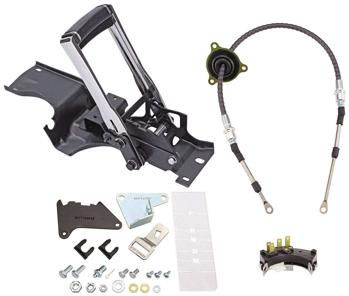 Shifter Bundle Pack, RESTOPARTS & Shiftworks, 71-72 Chevelle, 6L80E 1 Shifter Bundle Pack, RESTOPARTS & Shiftworks, 71-72 Chevelle, 6L80E