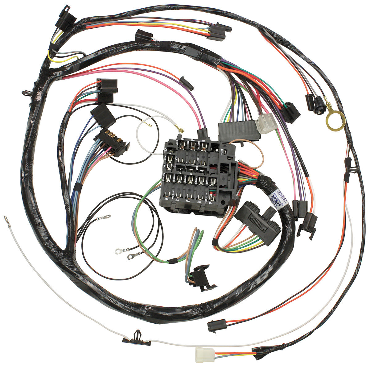 Wiring Harness, Dash, 1970 Chevelle/El Camino/Monte, Round/Warning Lights 1 Wiring Harness, Dash, 1970 Chevelle/El Camino/Monte, Round/Warning Lights