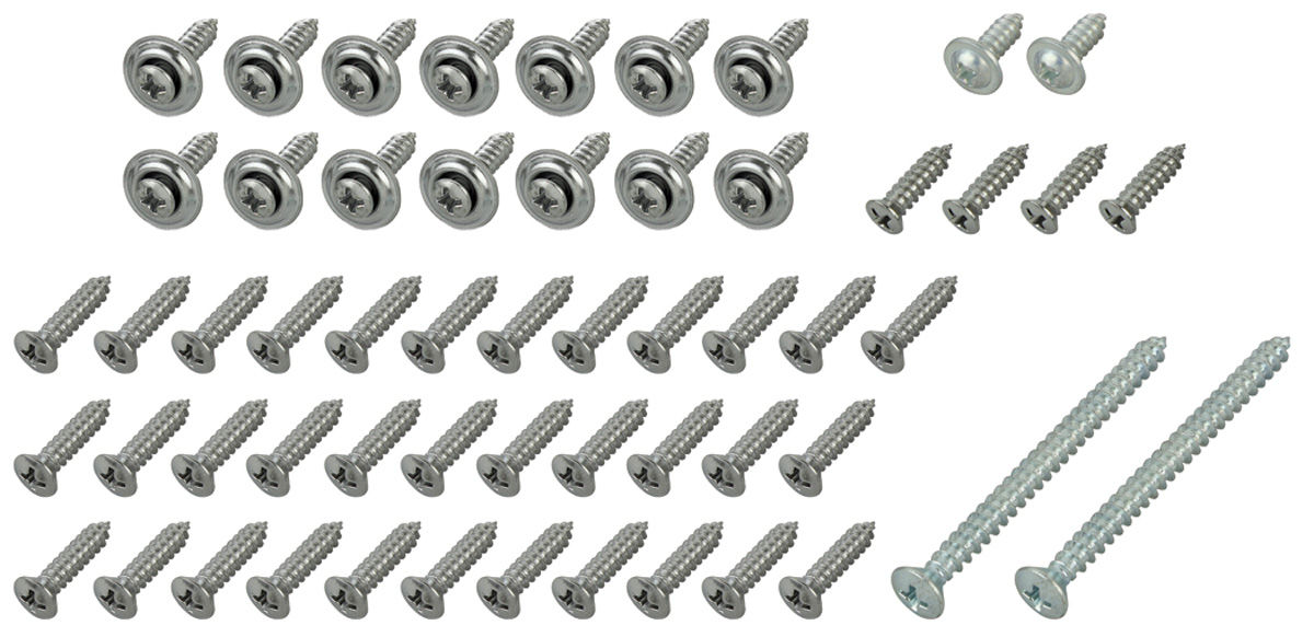Screw Set, Interior, 1966 Chevelle 4-Door 1 Screw Set, Interior, 1966 Chevelle 4-Door