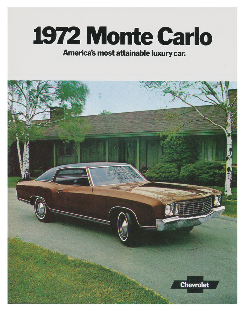 Sales Brochure, Full Color, 1972 Monte Carlo 1 Sales Brochure, Full Color, 1972 Monte Carlo