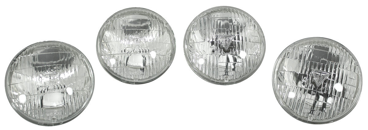 Headlamp, 1968-72 GTO/Cut/Sky/68-71 Cad/Riv/68-70 Chevelle, 5-3/4" Guide T3, Set 1 Headlamp, 1968-72 GTO/Cut/Sky/68-71 Cad/Riv/68-70 Chevelle, 5-3/4" Guide T3, Set