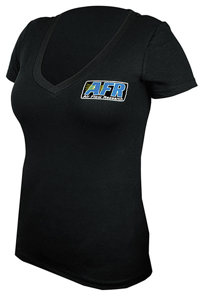 T-Shirt, AFR, Women's V-Neck, Black 1 T-Shirt, AFR, Women's V-Neck, Black