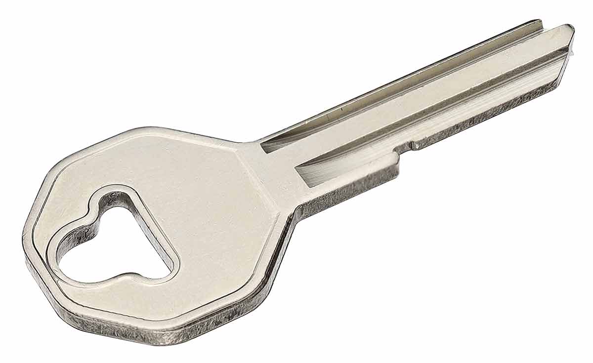 Key Blank, 1959-66, Octagon, without GM Logo 1 Key Blank, 1959-66, Octagon, without GM Logo