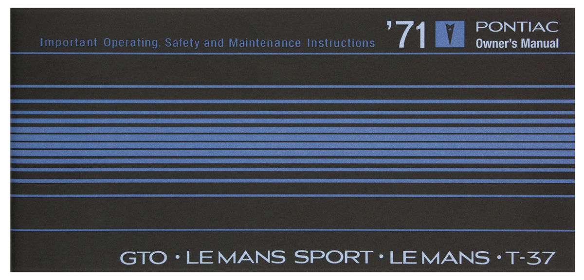 Owners Manual, 1964 Tempest/LeMans 1 Owners Manual, 1964 Tempest/LeMans