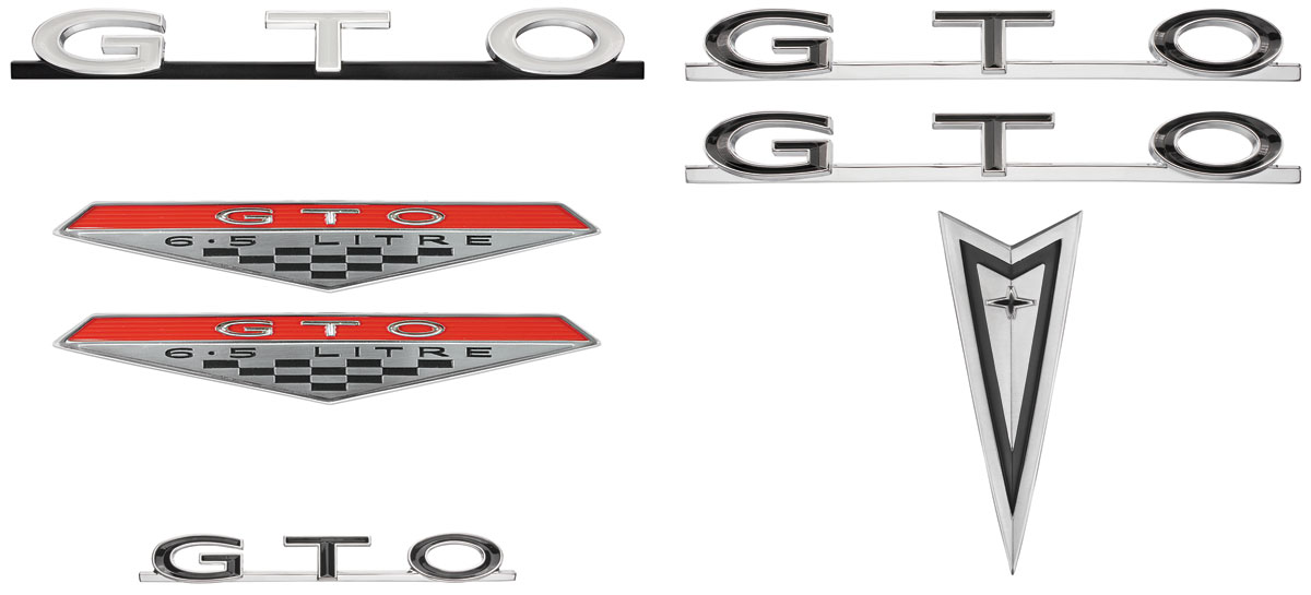 Emblem Kit, 1967 GTO, Exterior 1 Emblem Kit, 1967 GTO, Exterior
