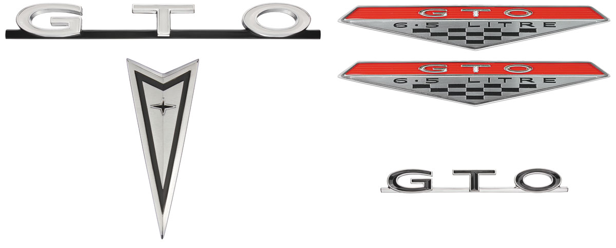Emblem Kit, 1968 GTO, Exterior, Endura Bumper