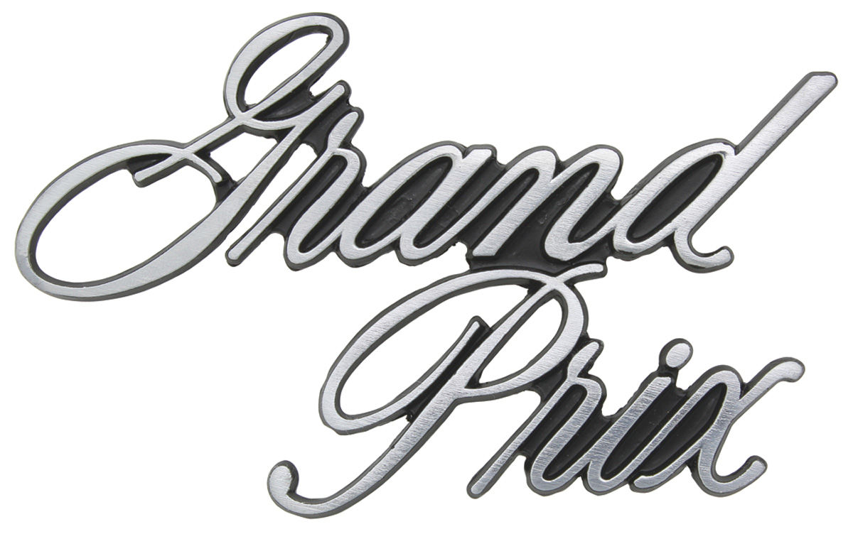 Emblem, Header Panel, 1971-72 Grand Prix 1 Emblem, Header Panel, 1971-72 Grand Prix