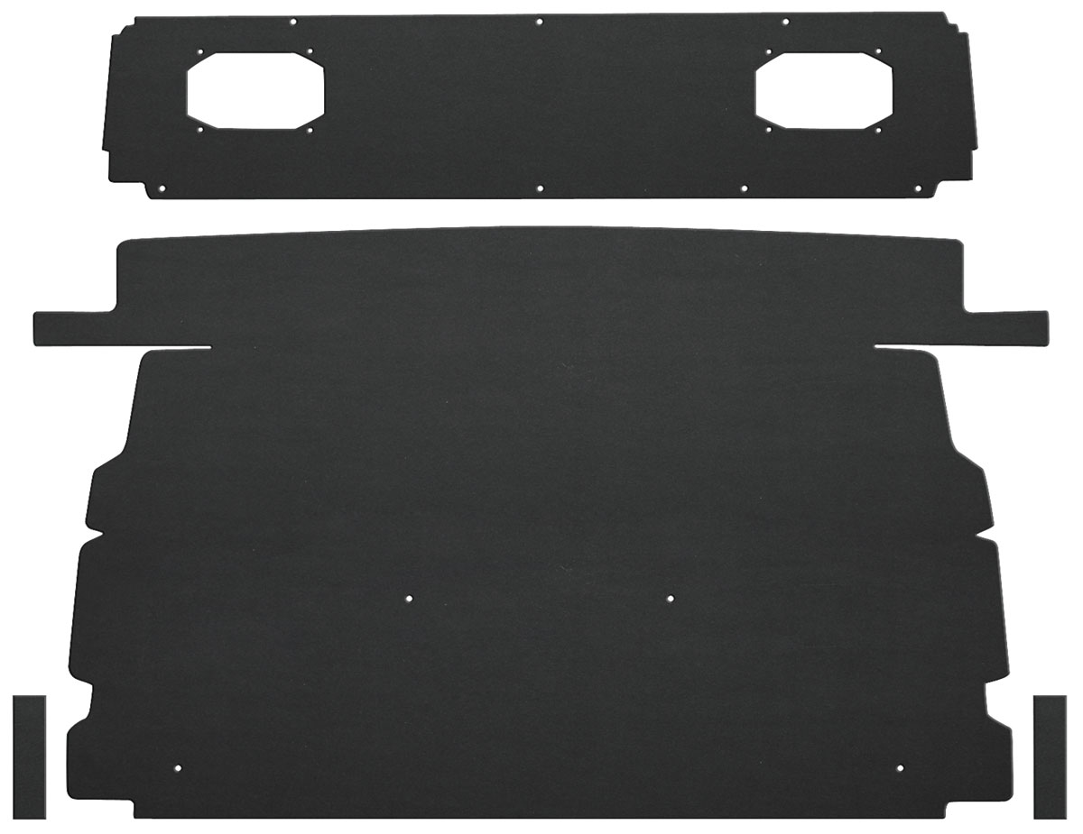 Package Tray, Rear, 1965-69 Corvair, 2 Door, w/Speaker, 2pc