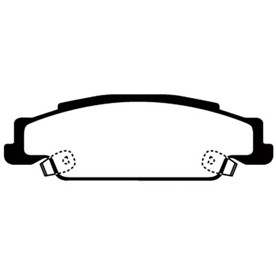 Brake Pads, EBC, 2003-07 CTS w/STD Susp, 2005-11 STS w/STD Brakes, Redstuff, RR 1 Brake Pads, EBC, 2003-07 CTS w/STD Susp, 2005-11 STS w/STD Brakes, Redstuff, RR