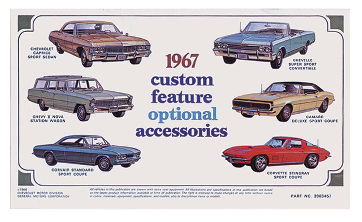 Accessory Sales Brochure, 1964 Chevrolet 1 Accessory Sales Brochure, 1964 Chevrolet