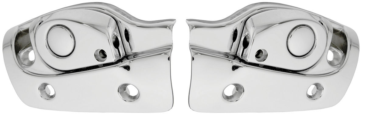 Sun Visor Support, Chrome, 1965-67 Cadillac/Bonneville/Catalina/Eldo/GP, Pair 1 Sun Visor Support, Chrome, 1965-67 Cadillac/Bonneville/Catalina/Eldo/GP, Pair