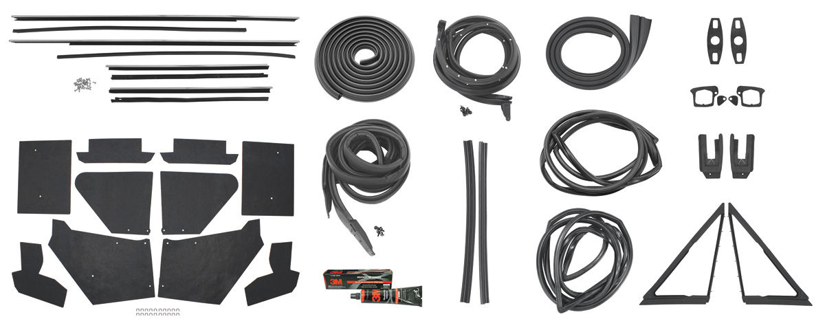 Seal Kit, 1967 Cadillac Stage II, 2dr Hardtop Except Eldorado 1 Seal Kit, 1967 Cadillac Stage II, 2dr Hardtop Except Eldorado