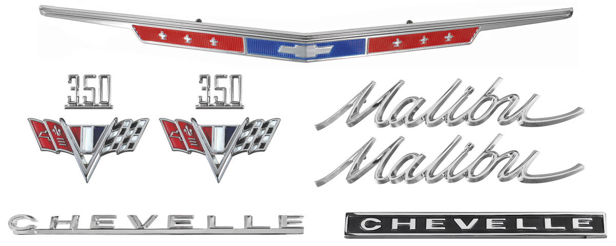 Emblem Kit, 1967 Chevelle/Malibu 350