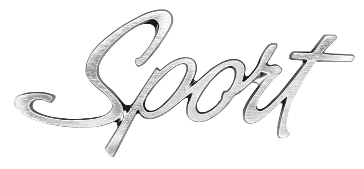 Emblem, Quarter Panel, 1970 LeMans, "Sport", w/o Paint 1 Emblem, Quarter Panel, 1970 LeMans, "Sport", w/o Paint