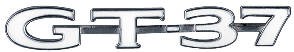 Emblem, Trunk Lid, 1970-71 GT-37 1 Emblem, Trunk Lid, 1970-71 GT-37