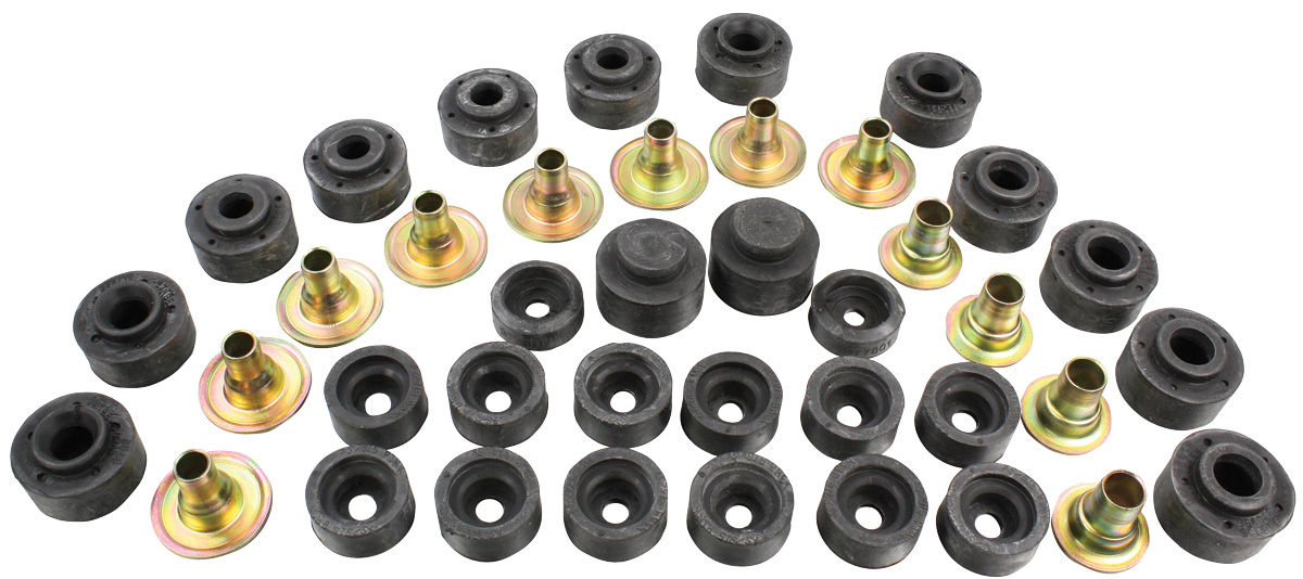Bushing Set, Body, 1973-77 GM A Body, 28 Bushings 1 Bushing Set, Body, 1973-77 GM A Body, 28 Bushings