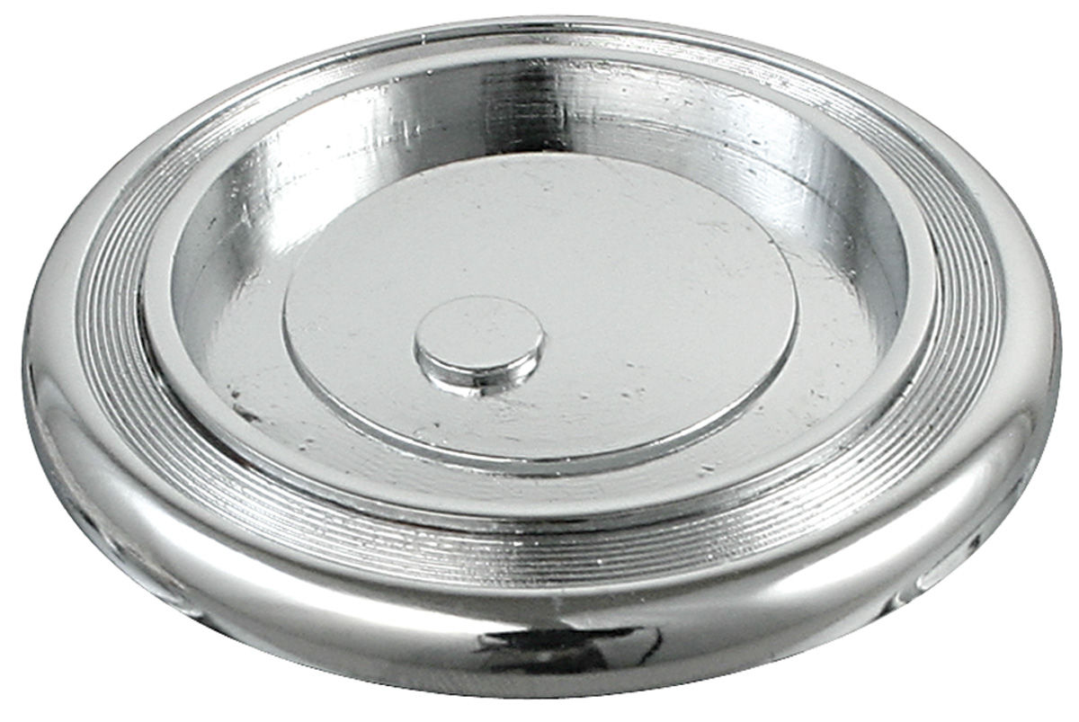 Cover, Horn Button, 1967 GTO/Pontiac, Chrome 1 Cover, Horn Button, 1967 GTO/Pontiac, Chrome