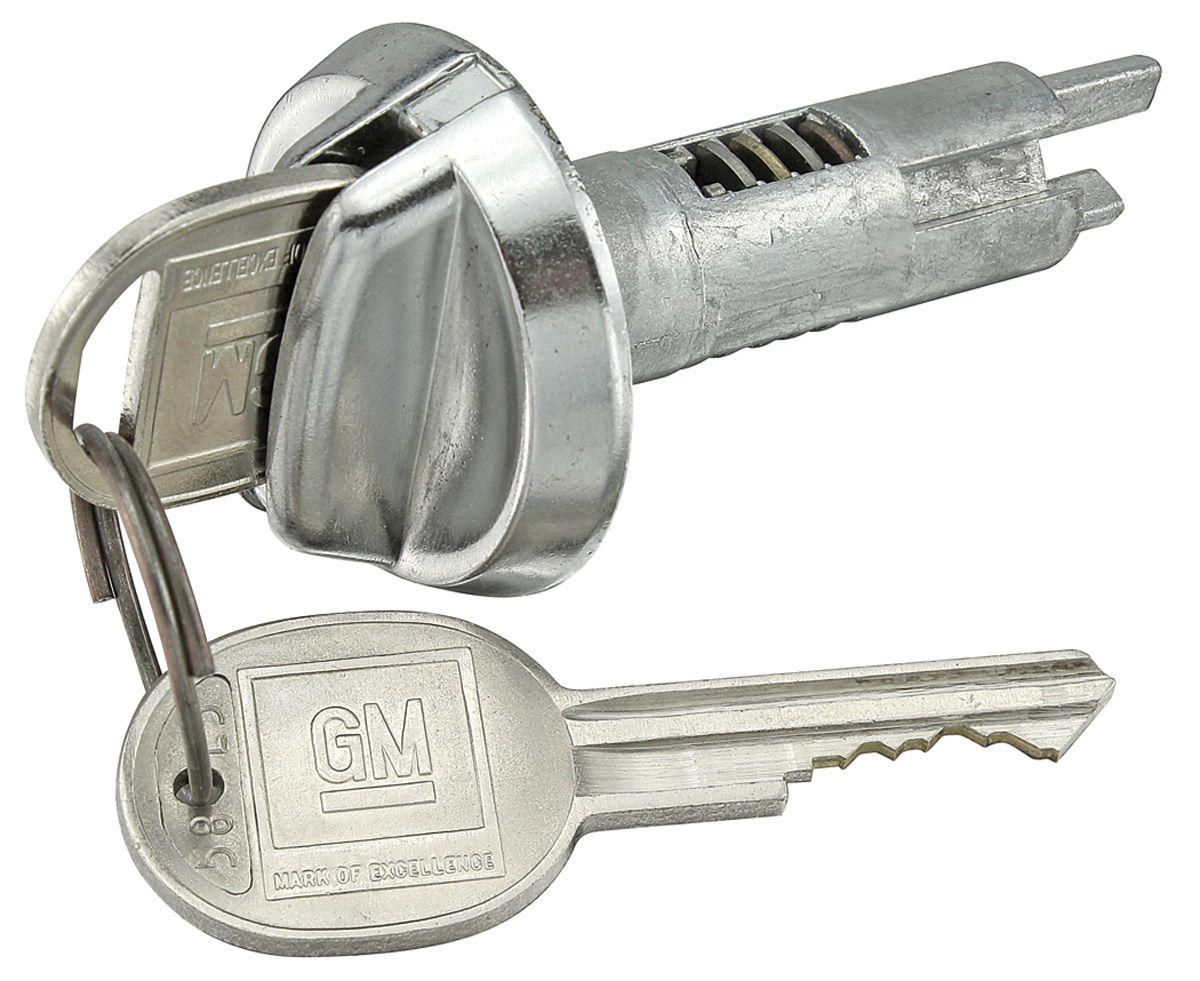 Lock Set, Glove Box, 1970-77 Pontiac &69-78 Cadillac, Late Style Key 1 Lock Set, Glove Box, 1970-77 Pontiac &69-78 Cadillac, Late Style Key