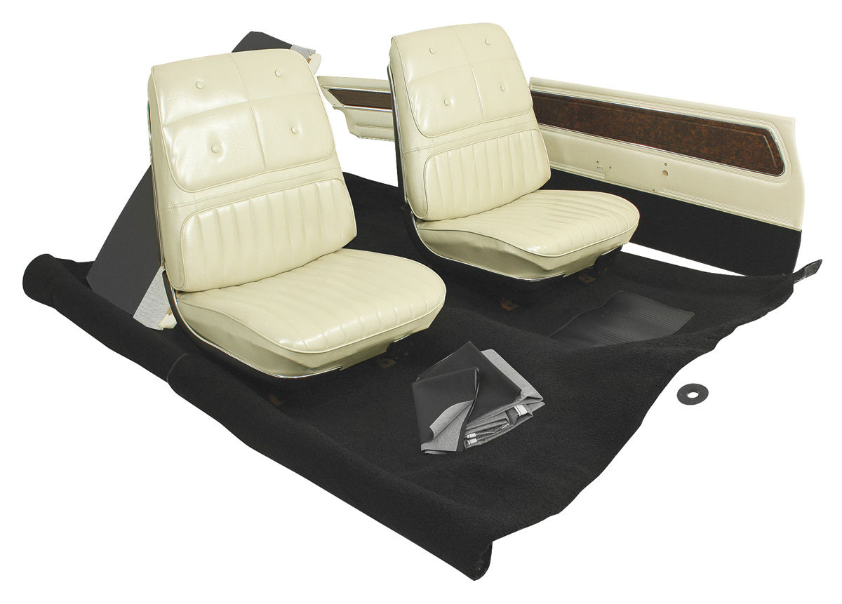 Interior Kit, 1971-72 Cutlass Holiday & 442 , Stage I, Buckets, CnvP, PUI 1 Interior Kit, 1971-72 Cutlass Holiday & 442 , Stage I, Buckets, CnvP, PUI