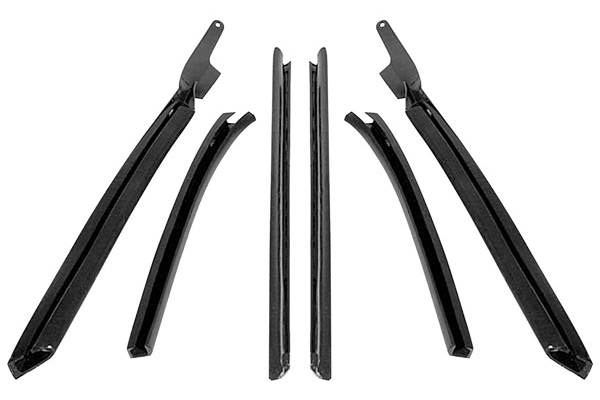 Weatherstrip, Roof Rail, 1965-69 Corvair Convertible, 6-pc.