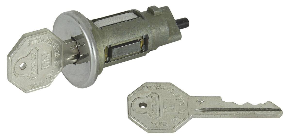 Lock Set, Ignition, 1968 GM, w/ Original Style Keys 1 Lock Set, Ignition, 1968 GM, w/ Original Style Keys